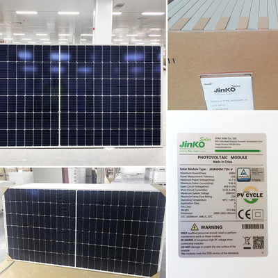 Jinko 182MM N 타입 580W 595W 570W IP68 등급 연결 상자와 함께 모노 반 절단 PV 패널