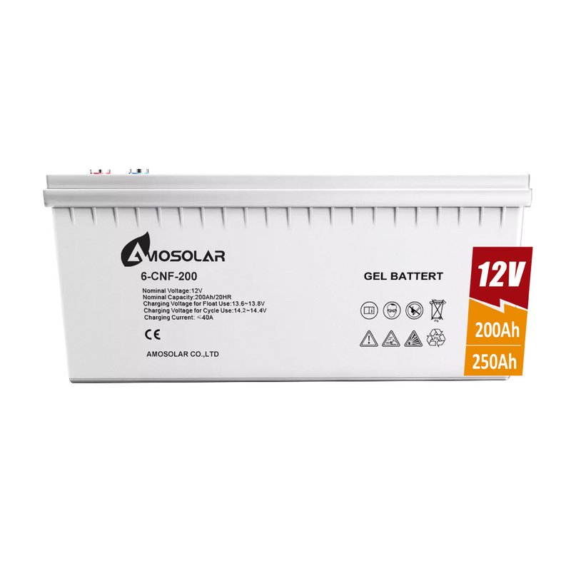 250ah 12v 밀폐 된 납 산성 배터리 태양 에너지 시스템에서 오래 지속되고 신뢰할 수 있습니다