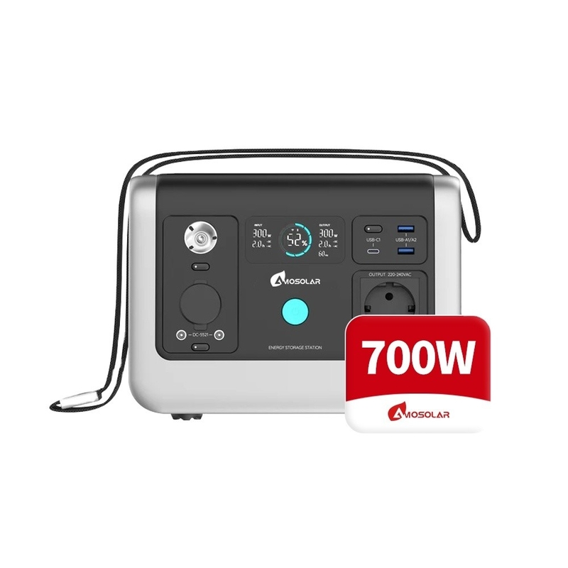 휴대용 발전소 500W 700W 1500W 2400W 야외용 Lifepo4 태양 에너지 시스템