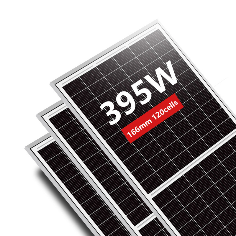 아모솔라 반전지 166mm 380w 385w 390w 4mm2 케이블과 함께 모노 태양 전지 패널 OEM 주문