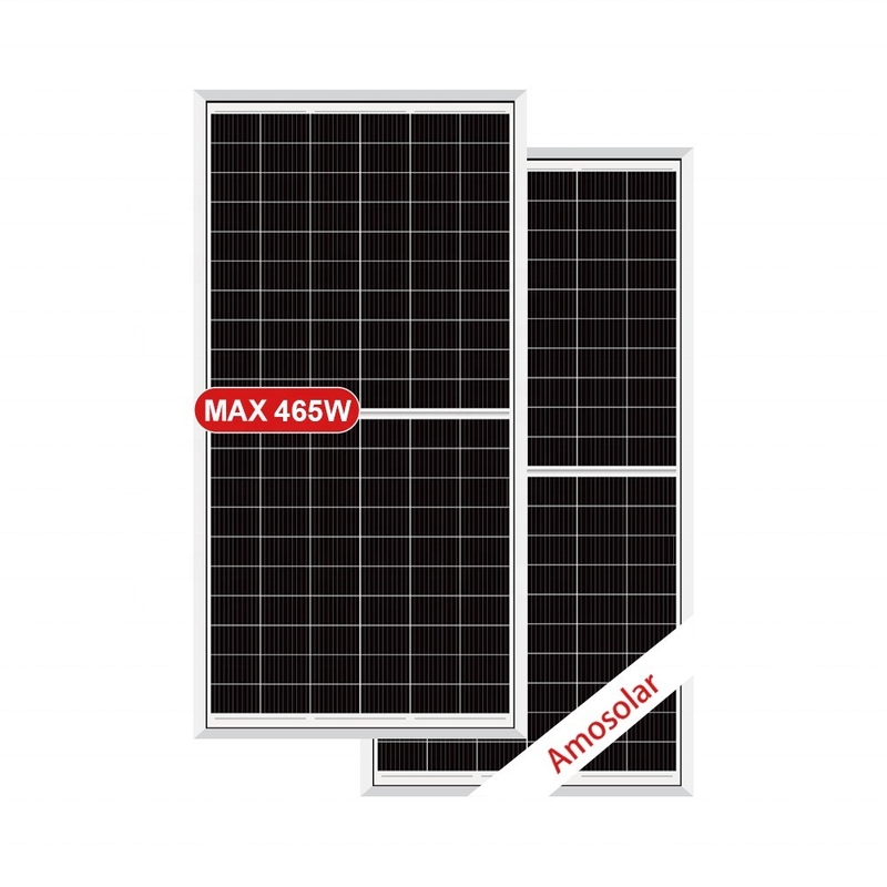 166mmx166mm 셀 크기 Amosolar Pv 패널 460 와트 태양 단 결정 패널 465 와트 Mono 9bb Pv 판