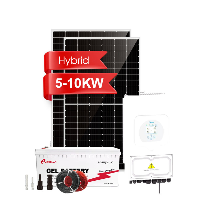 1-50KW 리?? 이온 배터리 Amosolar 하이브리드 온-오프 그리드 태양광 발전 시스템 집용 키트