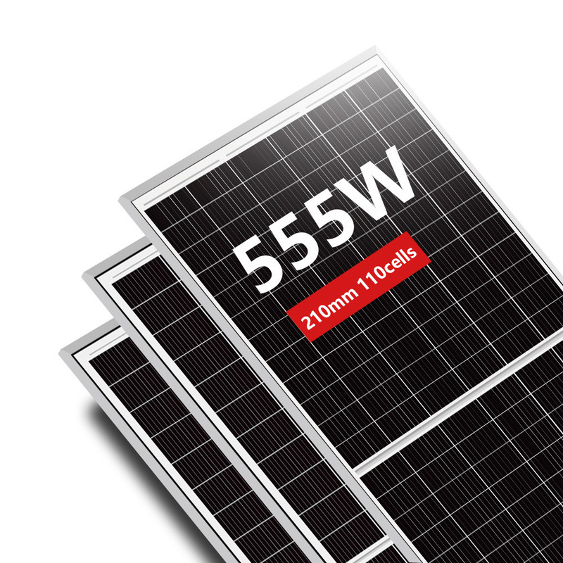 550W 와트 모노 페크 PV 산업용 셀 전원 패널 535w ~ 555w 상업용 지붕