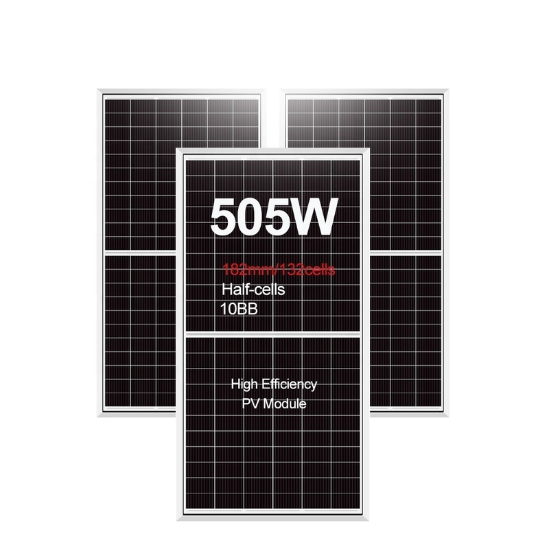 모노 480w 490w 500w 505w 태양 전지 패널 PERC 기술 중국 OEM 주문 받아 들일 수 있습니다