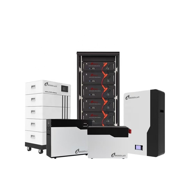 아모솔라 24v 48v 100ah 200ah 5kwh 10kwh 20kwh 태양 에너지 백업을위한 Lifepo4 배터리