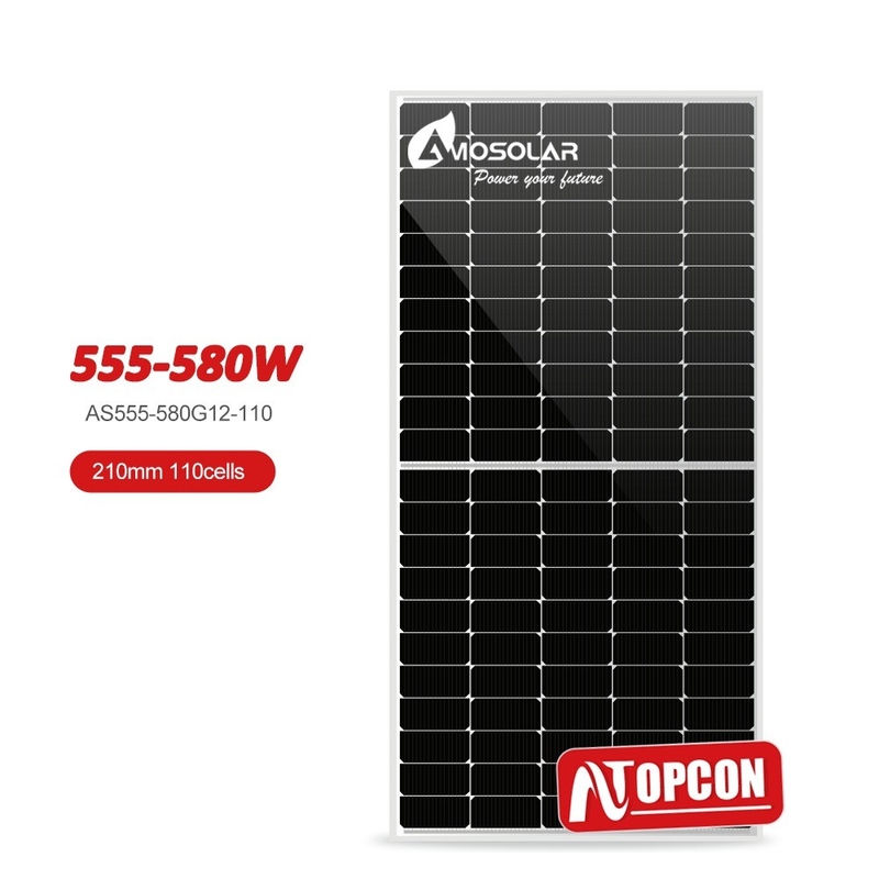 210mm N형 단결성 태양 전지 패널 태양 전지 시스템용 560W 570W 580W