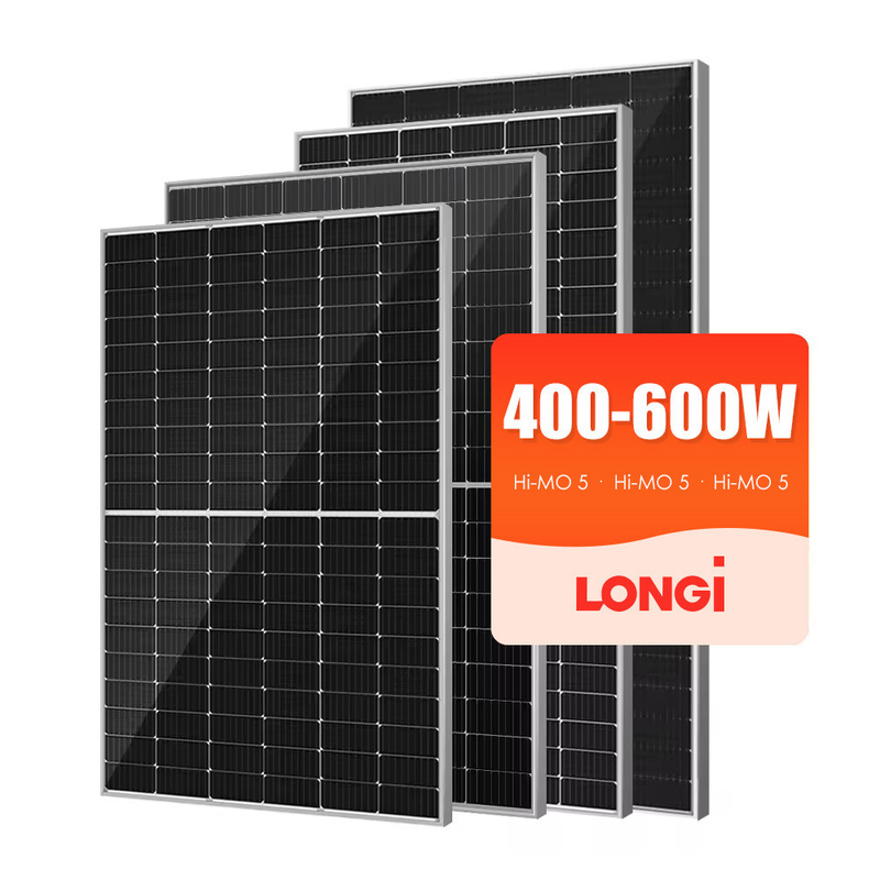 롱이 온화 저철 유리 585W 595W 590W 태양광 PV 모듈 패널