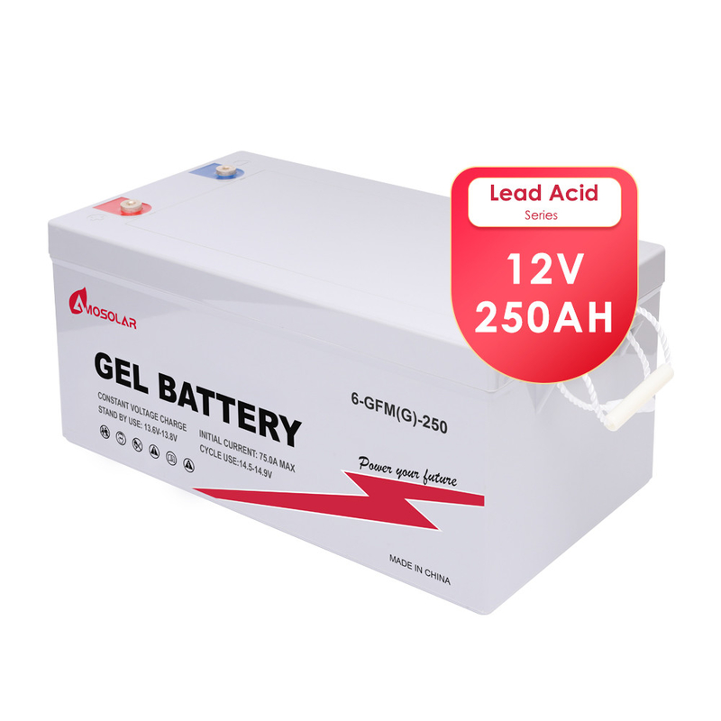 아모솔라 12V 100Amp 250Ah Deep Cycle Power 재충전 배터리 태양 젤 배터리