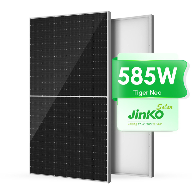 Jinko 182MM N 타입 580W 595W 570W IP68 등급 연결 상자와 함께 모노 반 절단 PV 패널